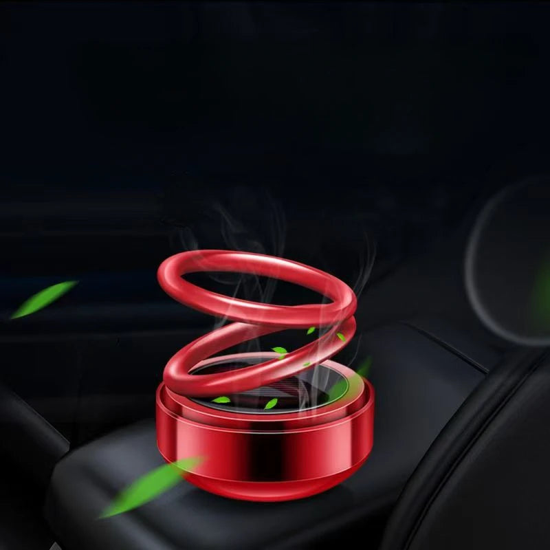 Solar Car Air Freshener Car Aromatherapy 360 Degree Rotation Perfume Fragrance Auto Flavoring Car Interior Decor Accessories