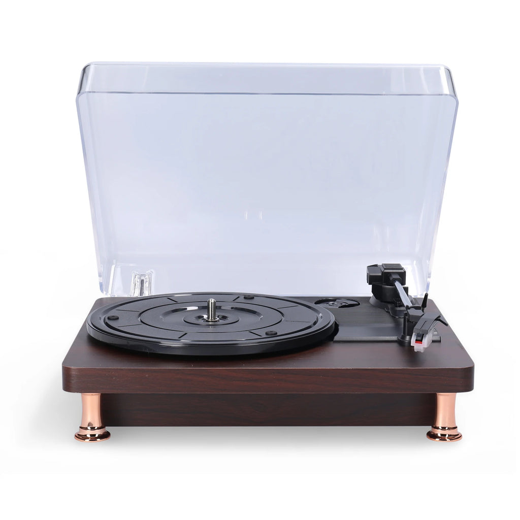 Record Player Retro Vinyl Record Player Record Player with Dustproof Cover Classic Nostalgic Style Record Player EU/US Plug