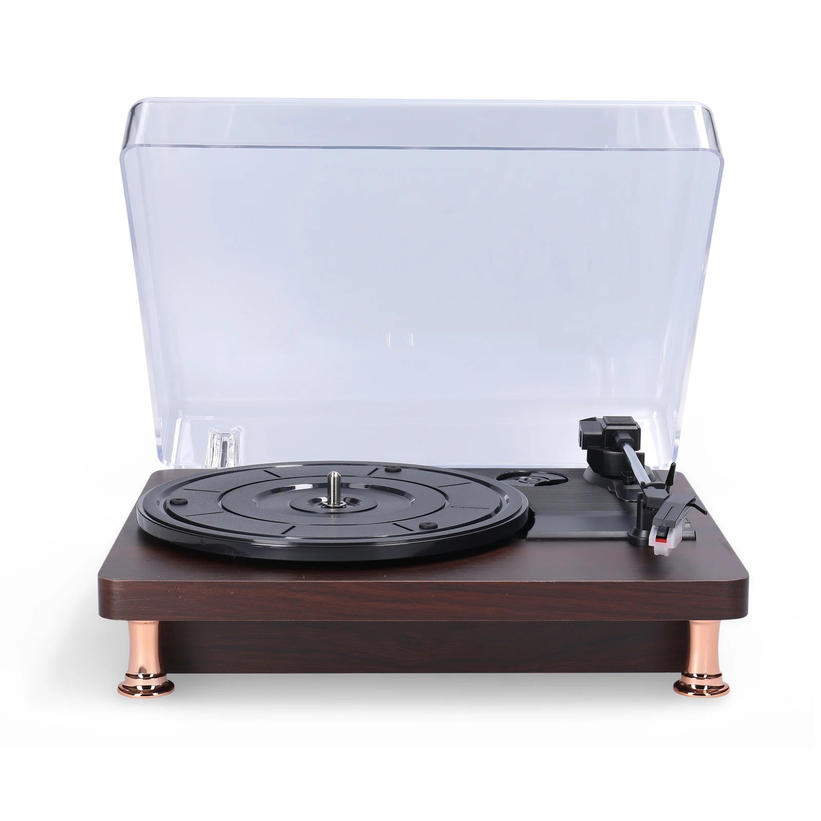 Record Player Retro Vinyl Record Player Record Player with Dustproof Cover Classic Nostalgic Style Record Player EU/US Plug
