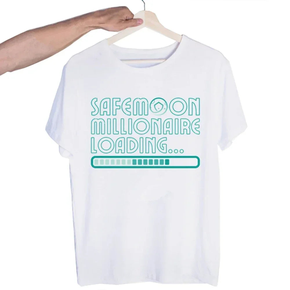 Bitcoin Original  Logo T Shirt Print Short Sleeve T-Shirt New High Quality Men Tee Shirts