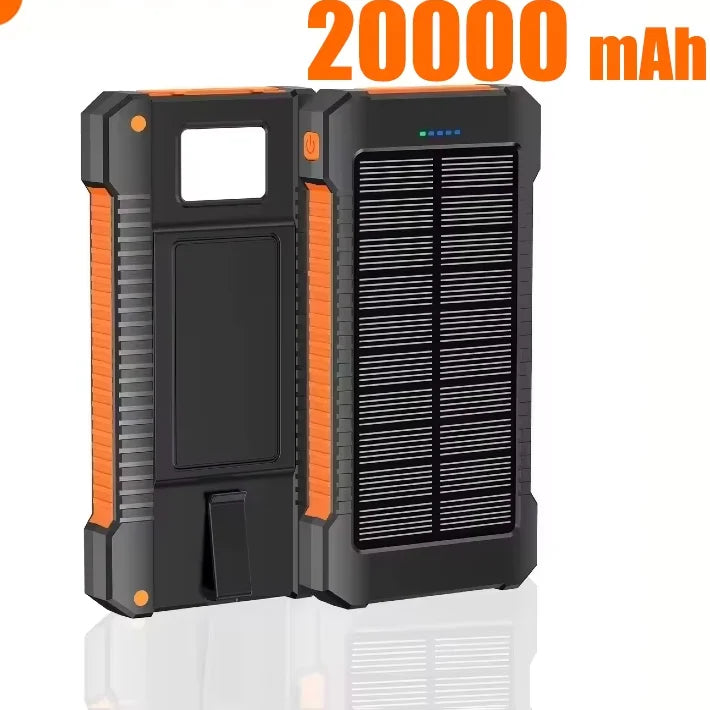 Waterproof Outdoor Solar Power Bank Dual USB Travel Portable Solar Phone Charger Solar Powerbank