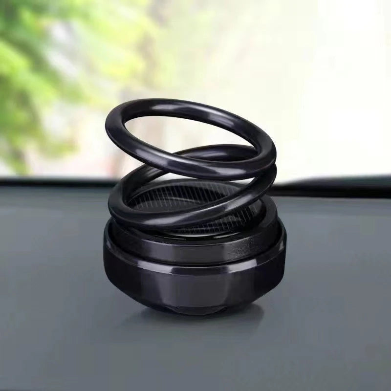 Solar Car Air Freshener Car Aromatherapy 360 Degree Rotation Perfume Fragrance Auto Flavoring Car Interior Decor Accessories
