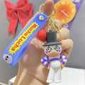 Wrestling Doll Keyring Anime Mucha Lucha Cute Keychain for Bag Charm Car Key Chain Motorcycle Llaveros Couple Matching Wholesale