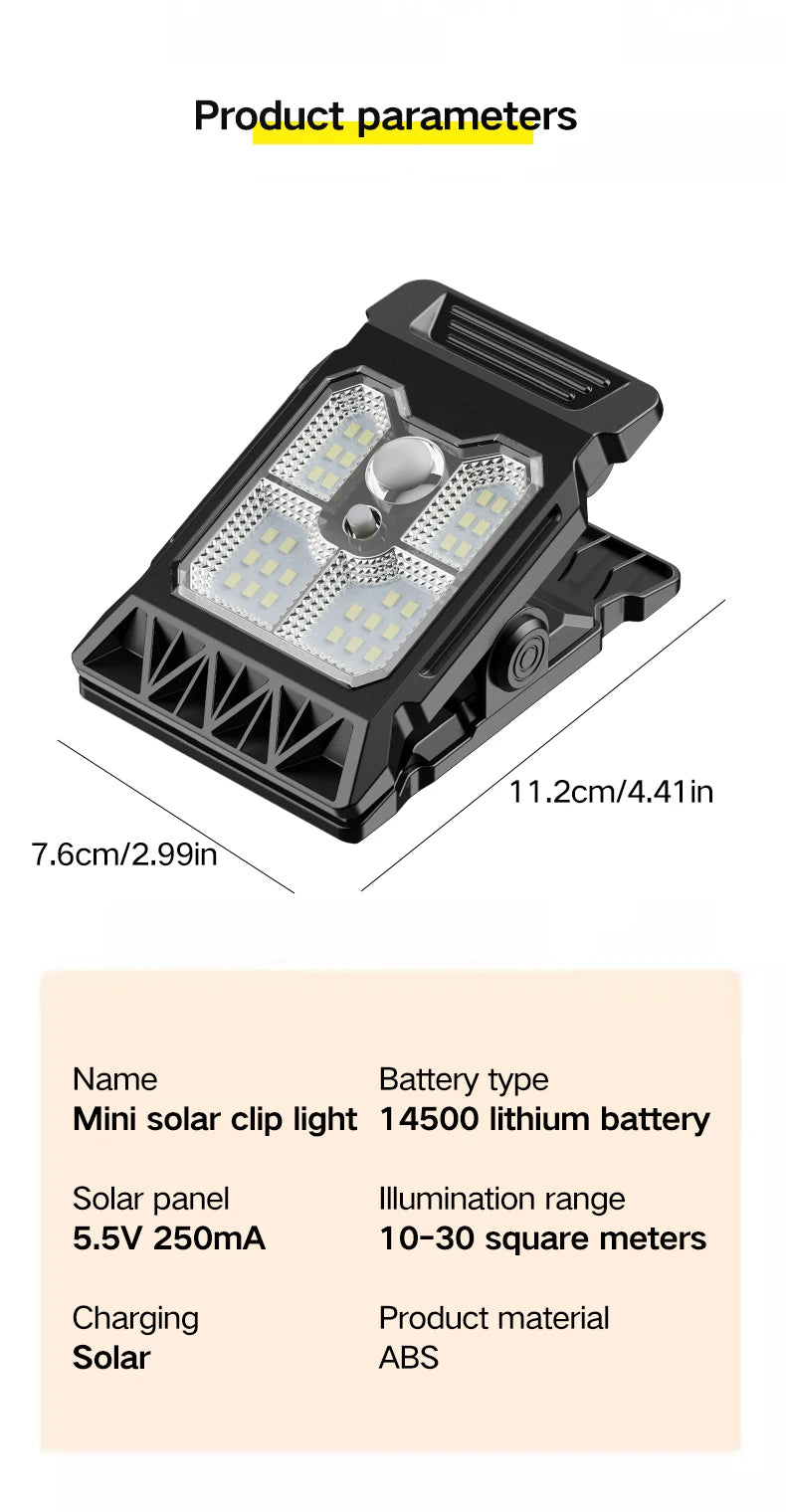 Outdoor Solar Ciip Lamp