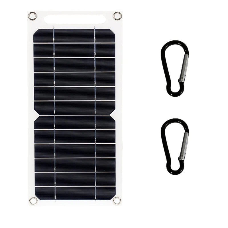 Solar Panel With USB Waterproof Outdoor Hiking And Camping Portable Battery Mobile Phone Charging Bank Charging Panel 6.8V