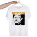 Bitcoin Original  Logo T Shirt Print Short Sleeve T-Shirt New High Quality Men Tee Shirts