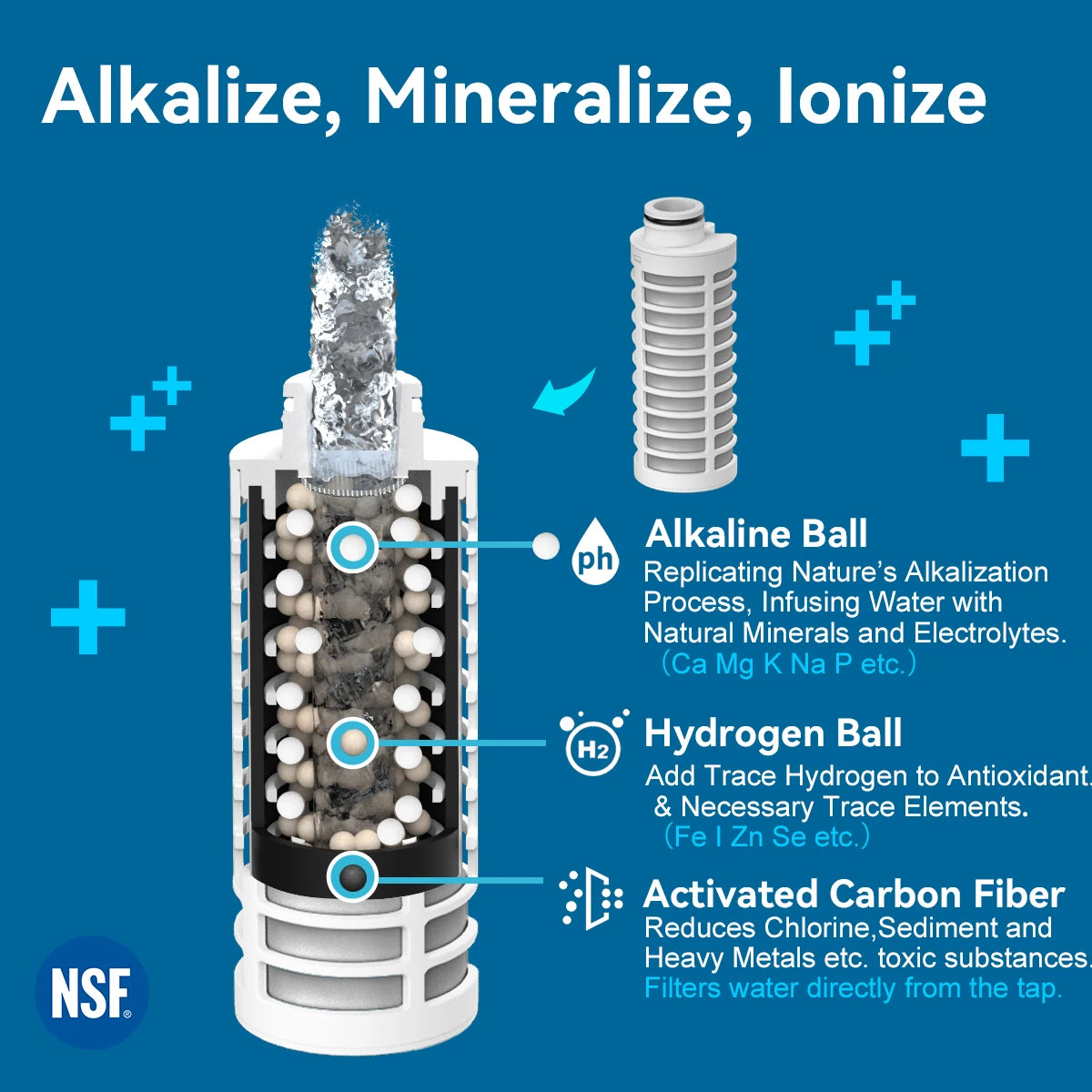ALTHY Alkaline Water Filter Bottle,