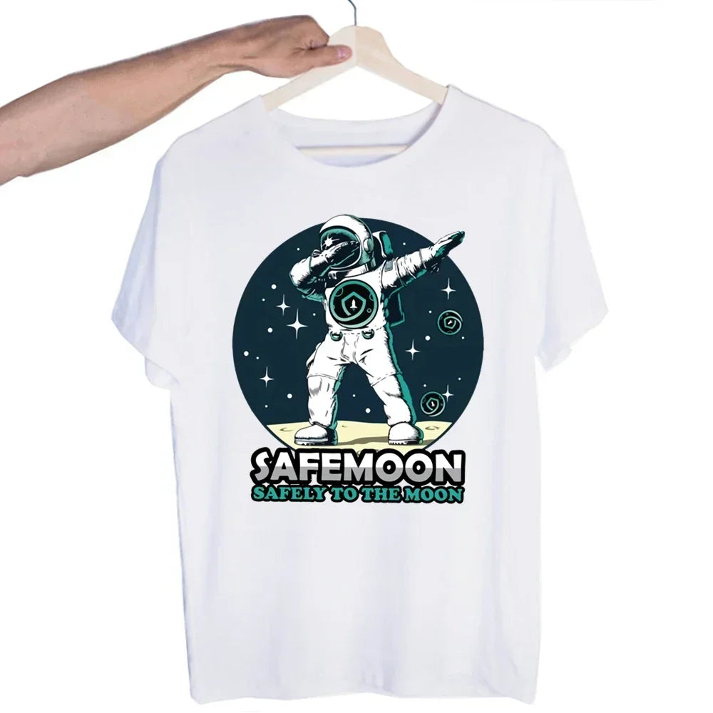 Bitcoin Original  Logo T Shirt Print Short Sleeve T-Shirt New High Quality Men Tee Shirts
