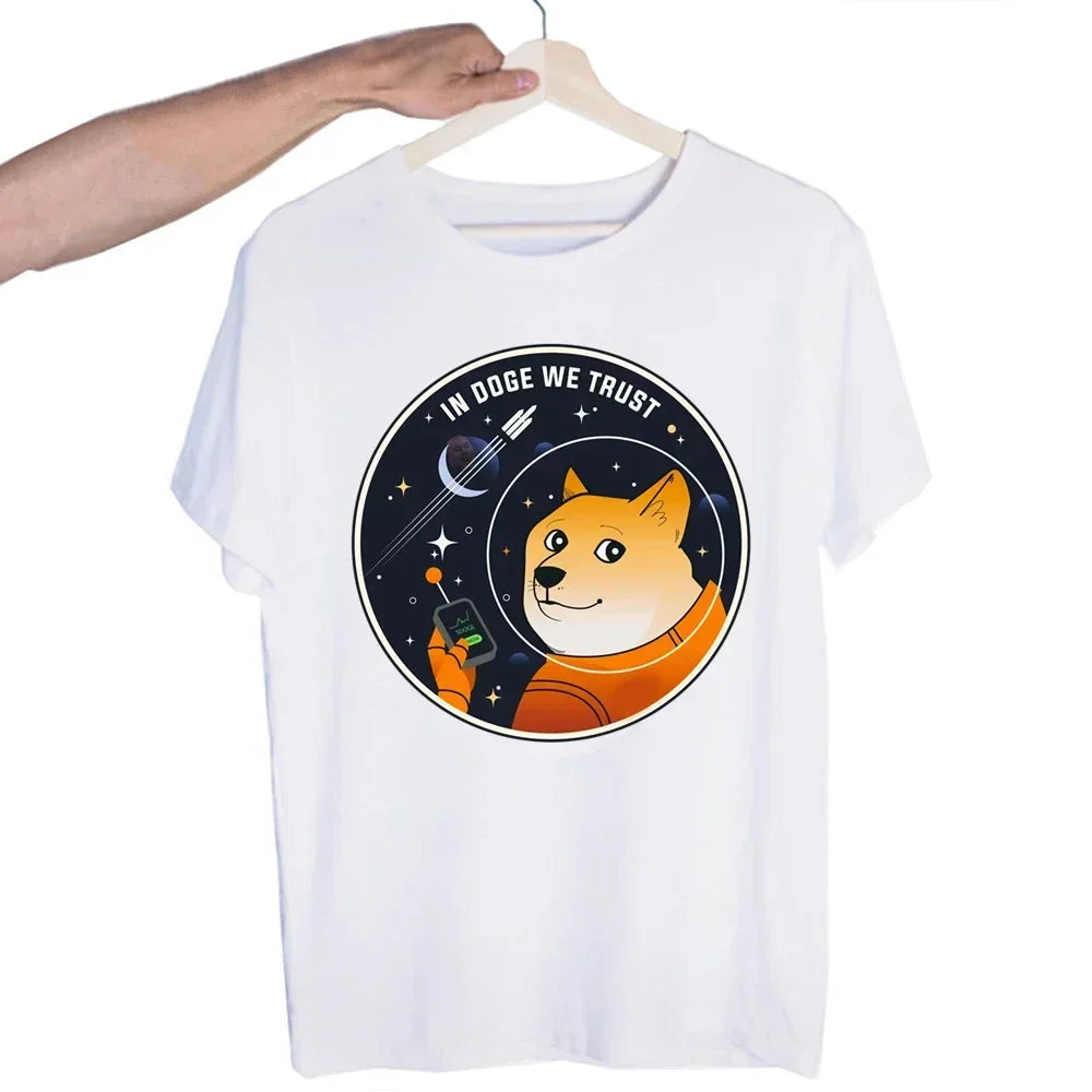 Bitcoin Original  Logo T Shirt Print Short Sleeve T-Shirt New High Quality Men Tee Shirts