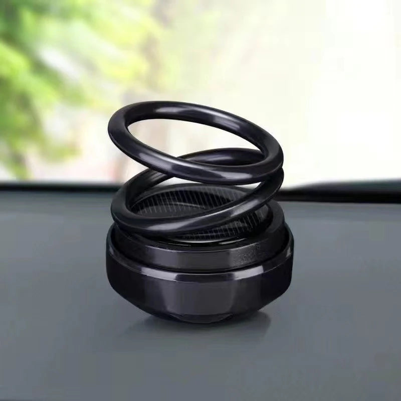 Solar Car Air Freshener Car Aromatherapy 360 Degree Rotation Perfume Fragrance Auto Flavoring Car Interior Decor Accessories