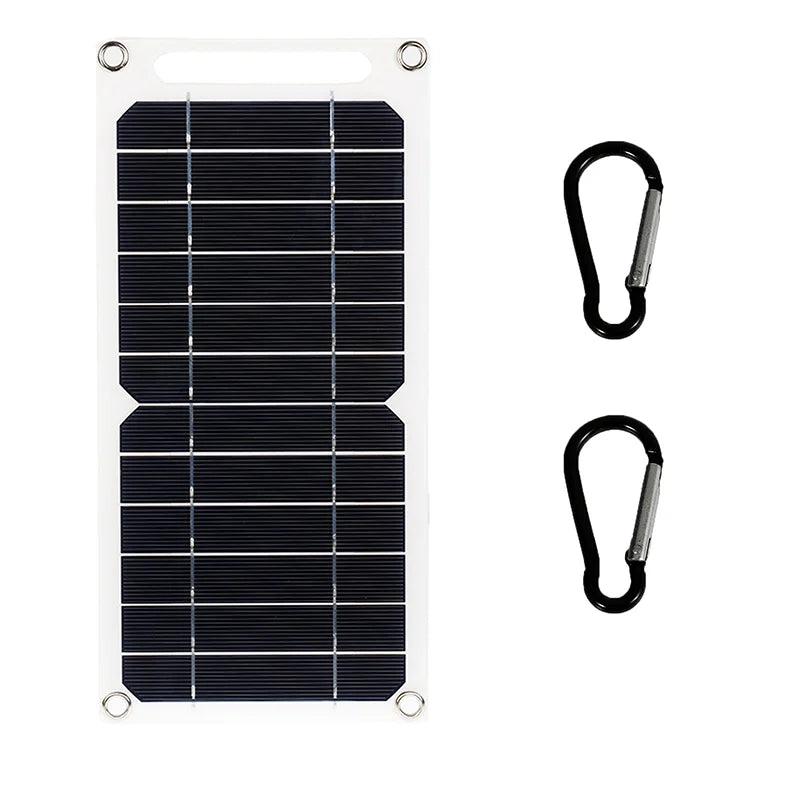 Solar Panel With USB Waterproof Outdoor Hiking And Camping Portable Battery Mobile Phone Charging Bank Charging Panel 6.8V