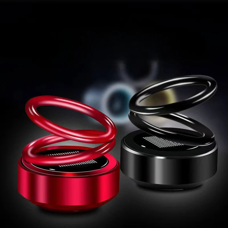 Solar Car Air Freshener Car Aromatherapy 360 Degree Rotation Perfume Fragrance Auto Flavoring Car Interior Decor Accessories