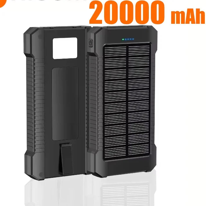Waterproof Outdoor Solar Power Bank Dual USB Travel Portable Solar Phone Charger Solar Powerbank