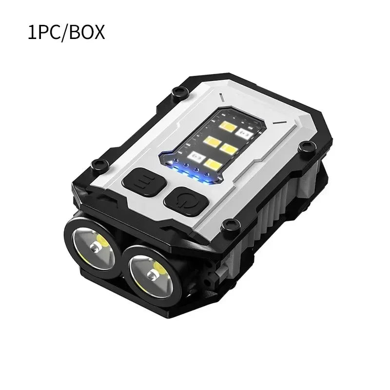 Super Bright Powerful Pocket Torch Light LED Multifunctional Linterna Magnetic COB LED EDC Mini Keychain Flashlight Rechargeable