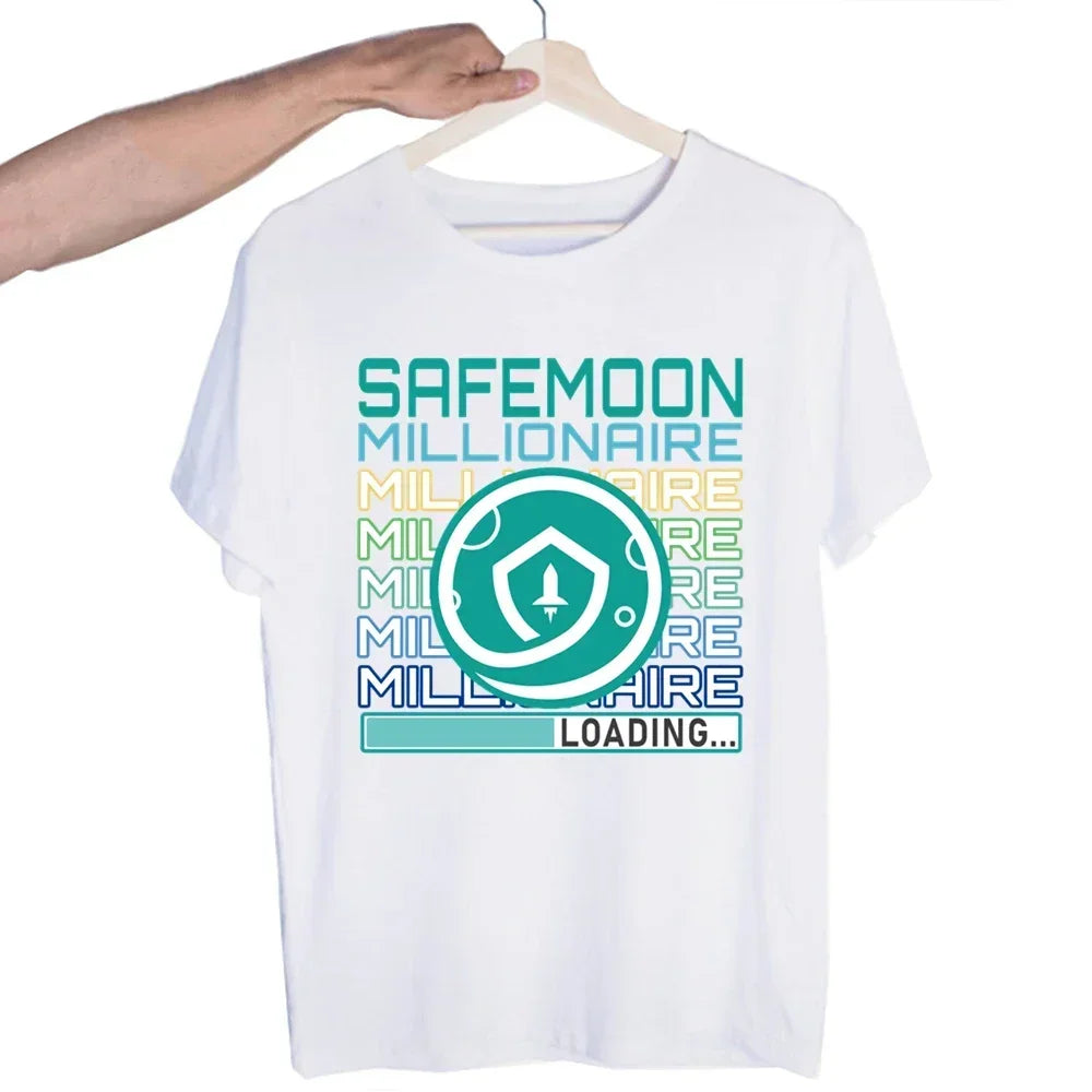 Bitcoin Original  Logo T Shirt Print Short Sleeve T-Shirt New High Quality Men Tee Shirts