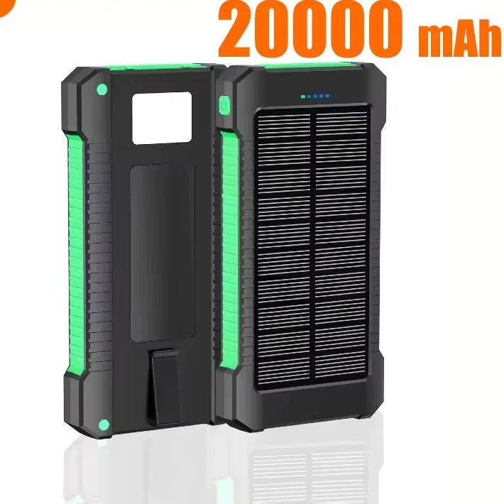 Waterproof Outdoor Solar Power Bank Dual USB Travel Portable Solar Phone Charger Solar Powerbank
